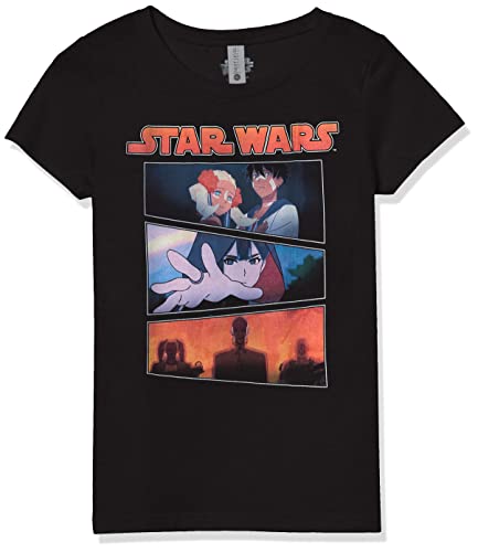 T-shirt Star Wars Visions noir pour fille idéal pour le collège et les sorties