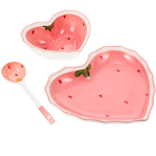 Vaisselle réutilisable pour repas maison au style fraise coloré - 2