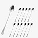 Long Handle Iced Spoon, Ice Tea Spoon,Ice Cream Spoon,Long Spoon,Mixing Spoon, Dessert Spoon, Silver Stainless Steel Cocktail Stirring Spoons Set,Set of 12,7/8inch