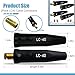 2 Pack LC-40 Welding Leads Quick Connector, Welding Cable Connectors, Male & Female Welding Connectors for Welding Machine Accessories, 1/0 and 2/0 Welding Cable Size Capacity, 350 Amp Max Rating
