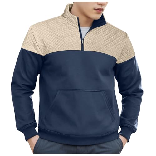 トレーナー メンズ 長袖 ハーフジップ フリース 秋冬 大きいサイズ 人気 プルオーバー 裏起毛 カジュアル 快適 ゆったり 部屋着 無地 ビックシルエット トップス おしゃれ ロンt ファッション 通勤 通学 S-3XL 贈り物