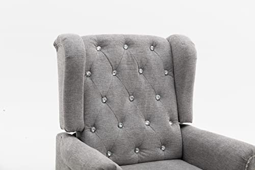 Sillón Ajustable Piel Gris Claro miniatura 6
