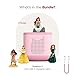 Toniebox 2 Audio Player Disney Princess Bundle for Kids 3+ with Ariel, Moana, Merida, and Belle - Cloud Pink