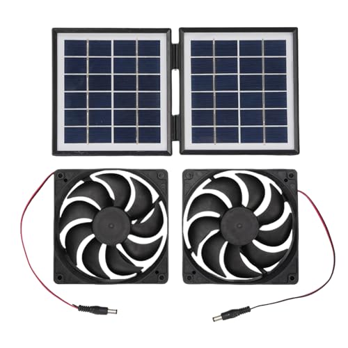 Bexdug Ventilador de Extracción Accionado por Energía Solar - Ventiladores Potentes de Alta Velocidad Impermeables para Ventilación Eficiente | Circulador De Aire Impermeable De Alta Velocidad Para