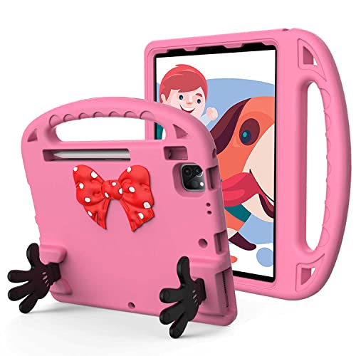 LCTLYQ Estuche para niños para iPad Air 4.ª generación 2020/ con Soporte para lápiz, asa, Soportes Estuche para niños Ligero a Prueba de Golpes para iPad Pro 11 3.ª/2.ª/1.ª generación 2021/2020/2018 Cover