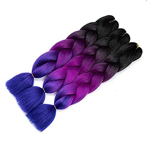 image for Angels Beauty Ombre Kanekalon Braiding Hair 3 Pack Ombre Jumbo Braidin