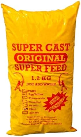Super Cast Original Super Feed, 1.2kg Ground Bait, Multi-Flavour Fishing Feed