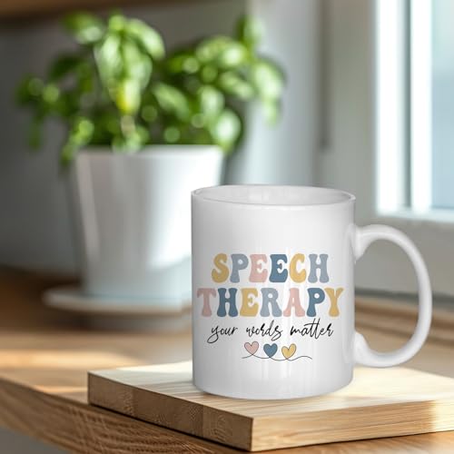 Taza de cerámica para terapia del habla 11 oz miniatura 2