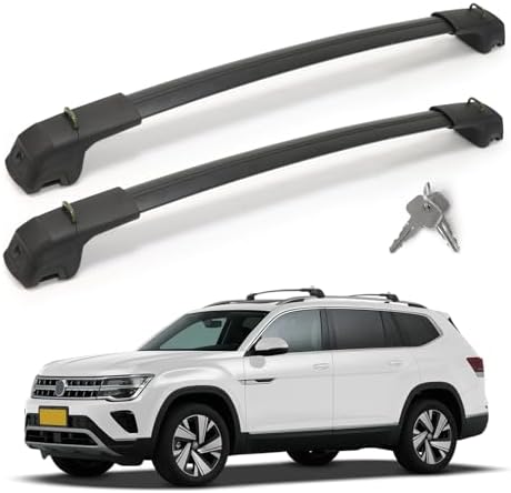 360LBS T-Slot Roof Rack Cross Bars Compatible with VW Atlas 2017-...