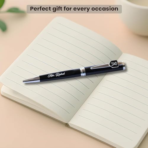 Image of Personalized Pen with Name Engraved I Metal Classy Customized Roller Ball Pens I Comfortable to Hold & Write I Gift for Men & Women Birthday Corporate Gifting (ADVOCATE PE)