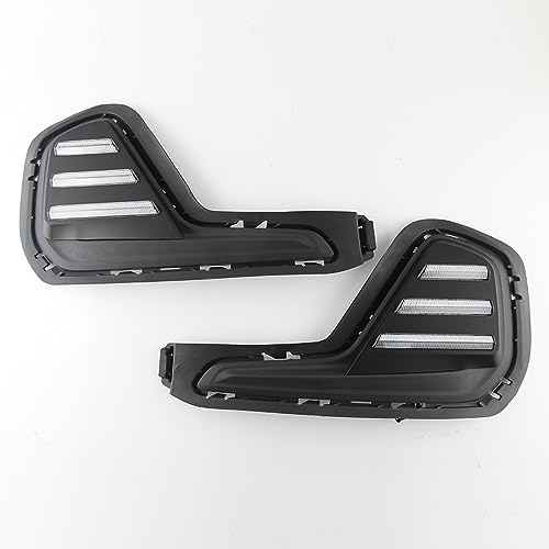 BAKUGO 2 Peças De Luz De Circulação Diurna Led Para Carro Sinal De Volta DRL Tampa De Farol De Nevoe