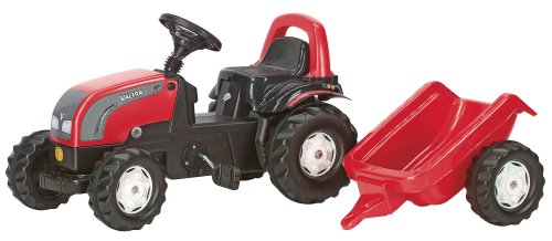 Rolly Toys 12527 - Traktor mit Anhänger rollyKid Valtra, rot