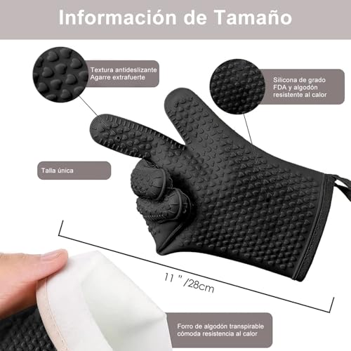 La Mejor Lista de Manoplas para ollas y hornos los 5 más buscados. 29 Imagen adicional