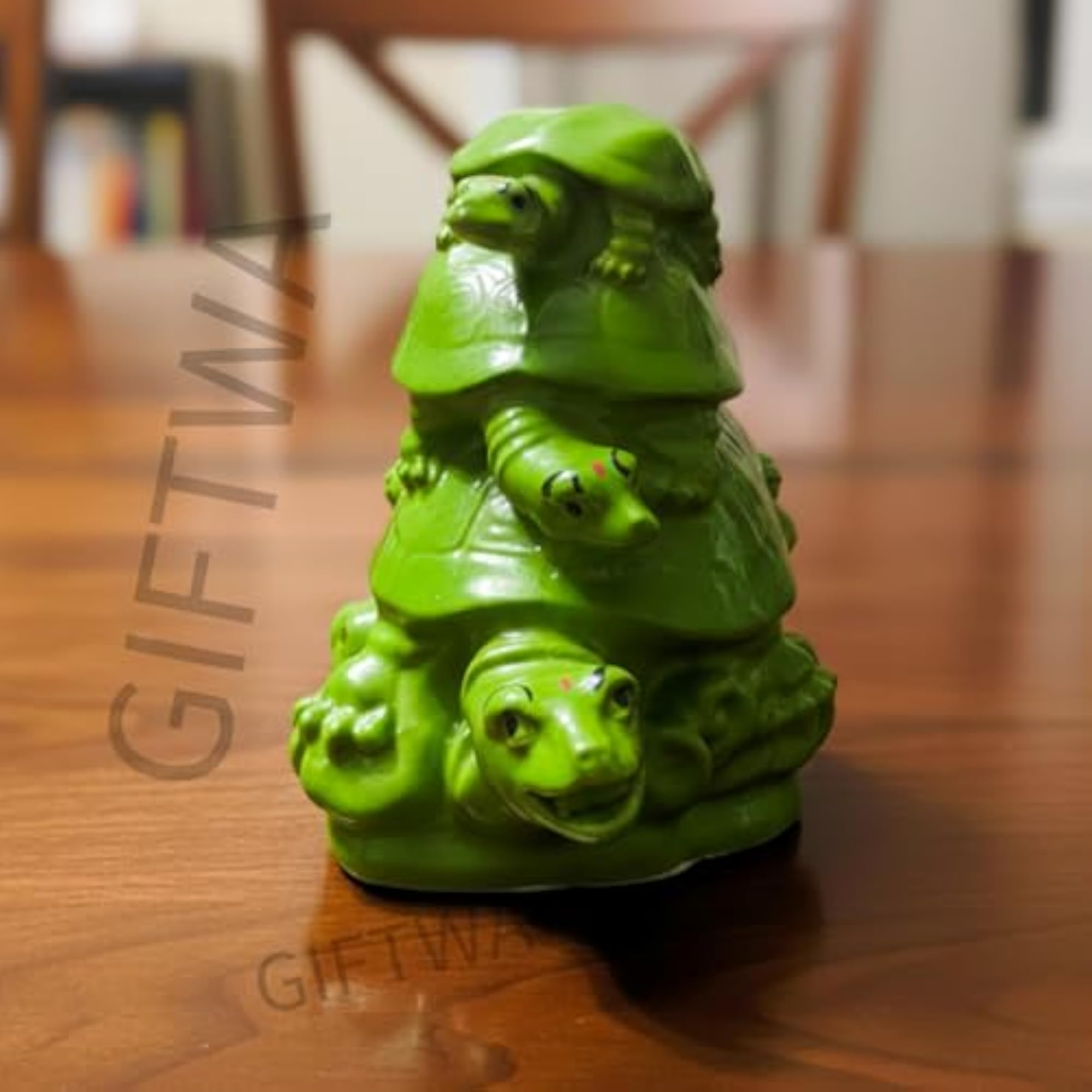 Feng Shui Triple Tortoise Showpiece for Longevity