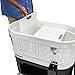 Permasteel 120-Qt Rolling Ice Chest, Portable Patio Party Bar Drink Cooler Cart with Wheels, Drink Dividers - Perfect for Outdoor or Indoor Entertaining, and Parties, Galvanized Steel