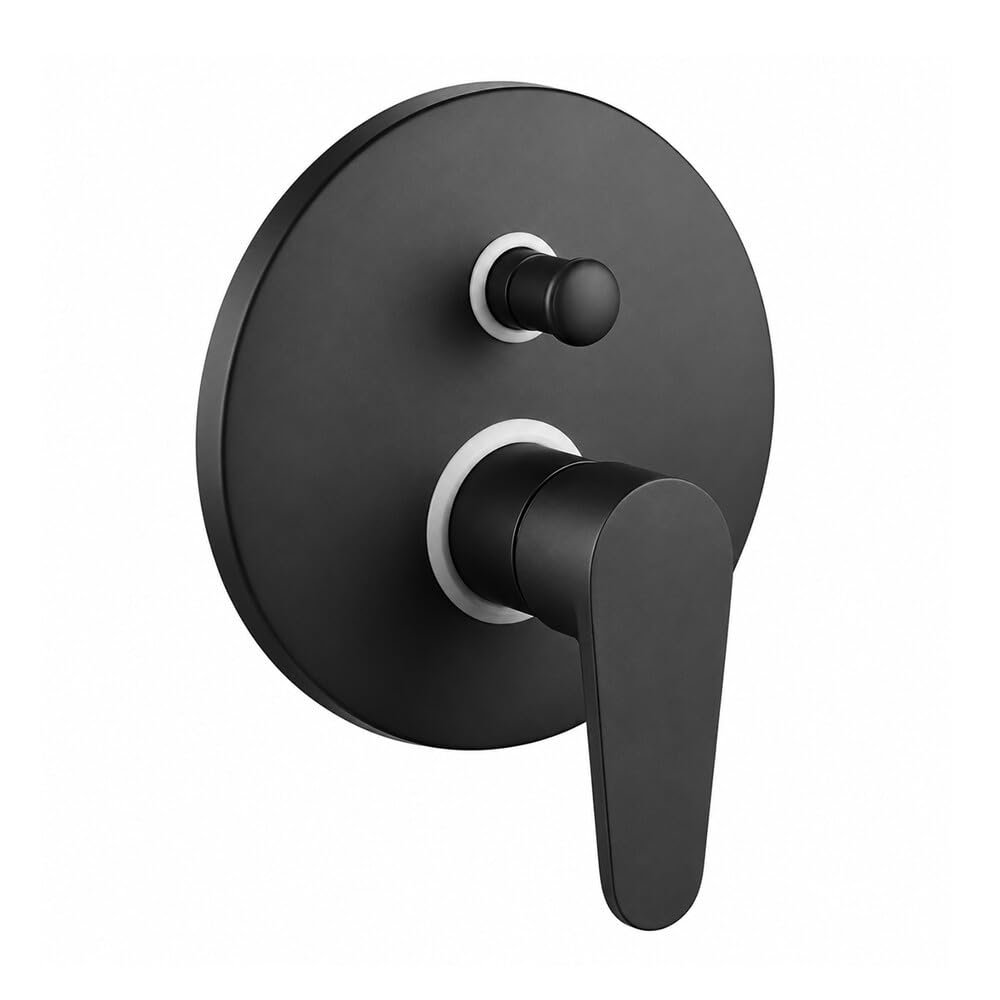 Miscelatore Doccia Incasso Nero opaco Ø 17 Cm Con Deviatore Pink