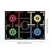 Menolana Basketball Training Mat Basketball Training Aid Improve Agility Blanket Non Slip Basketball Footwork Training Mat for Sports, Style F