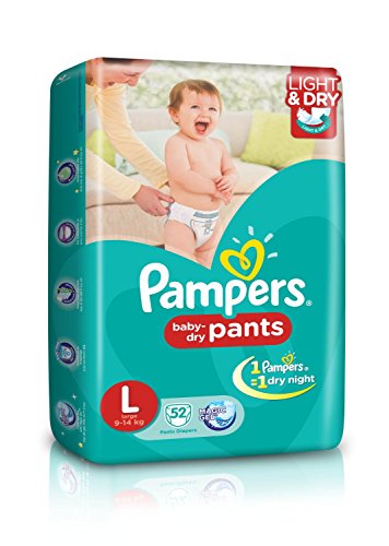Image of Pampers Large Size Diaper Pants (52 Count)