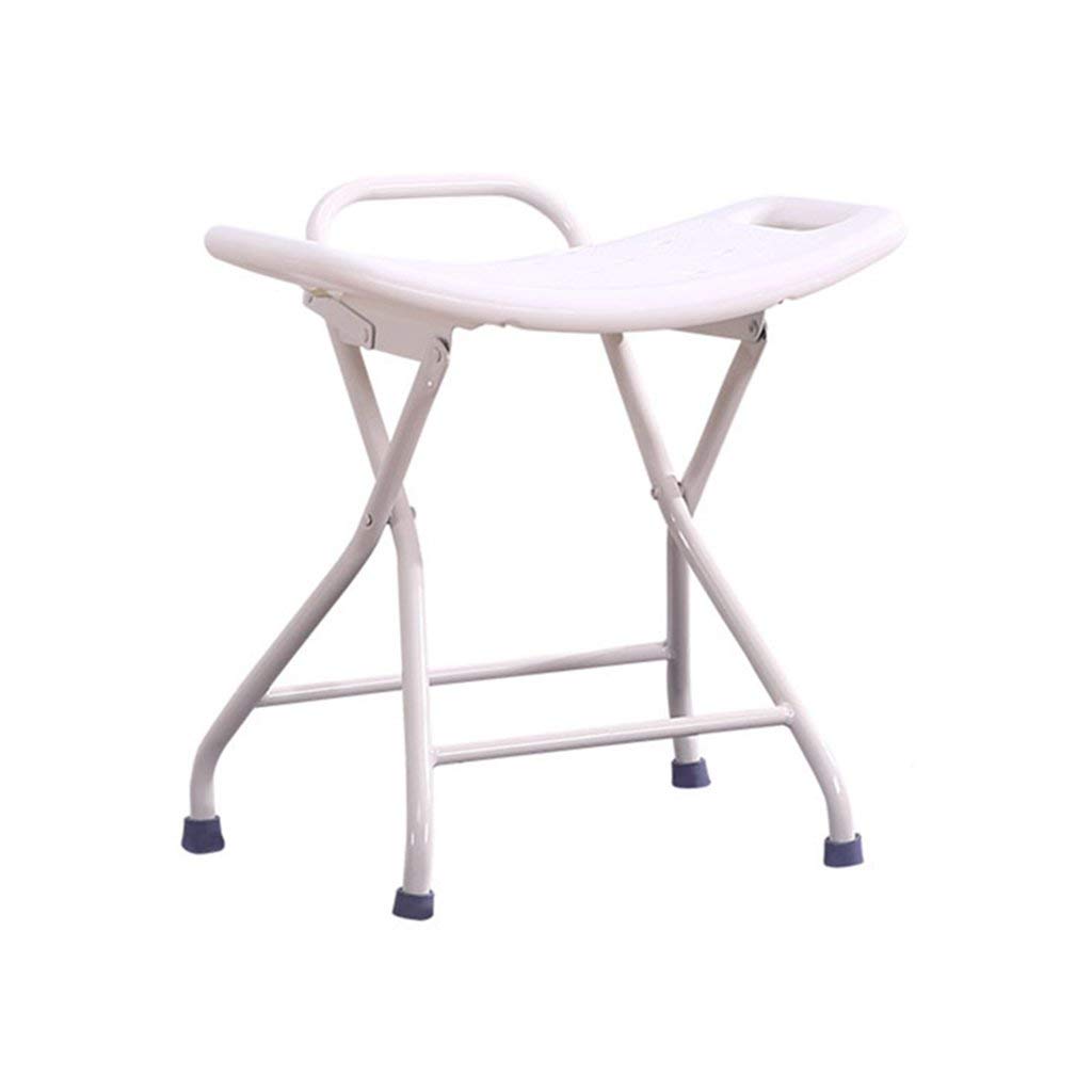 Chaise de douche pliable maison - Tabouret siège antidérapant blanc