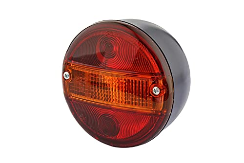 HELLA 2SD 001 685-211 Rearlight - Bulb - 24/12V - mounting/Bolted - Lens Colour: Red/Yellow - Plug: Blade Terminal - left/right - Quantity: 1