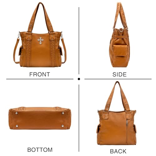 Image of Purses and Handbags for Women Ladies Western Purse Large Hobo Bag Top Handle Handbag with Ajustable Crossbody Strap Vintage