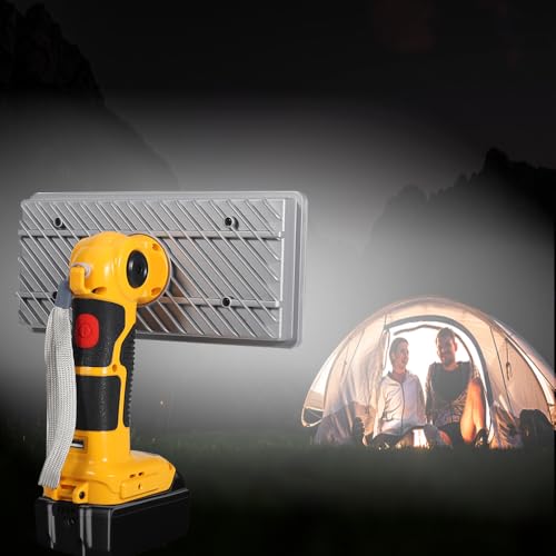 Image of DTEZTECH Cordless LED Work Light for Dewalt 20V Max Lithium-ion Battery, 40W 4200LM Flashlight with USB Port, Zinc Alloy LED Work Light for Emergencies, Camping, Outdoor, Indoor(Tool Only)