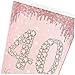 Zerodeko Rose Gold 40th Birthday Decor Party Napkins Plates Cups Set Tablecloth for Celebrati