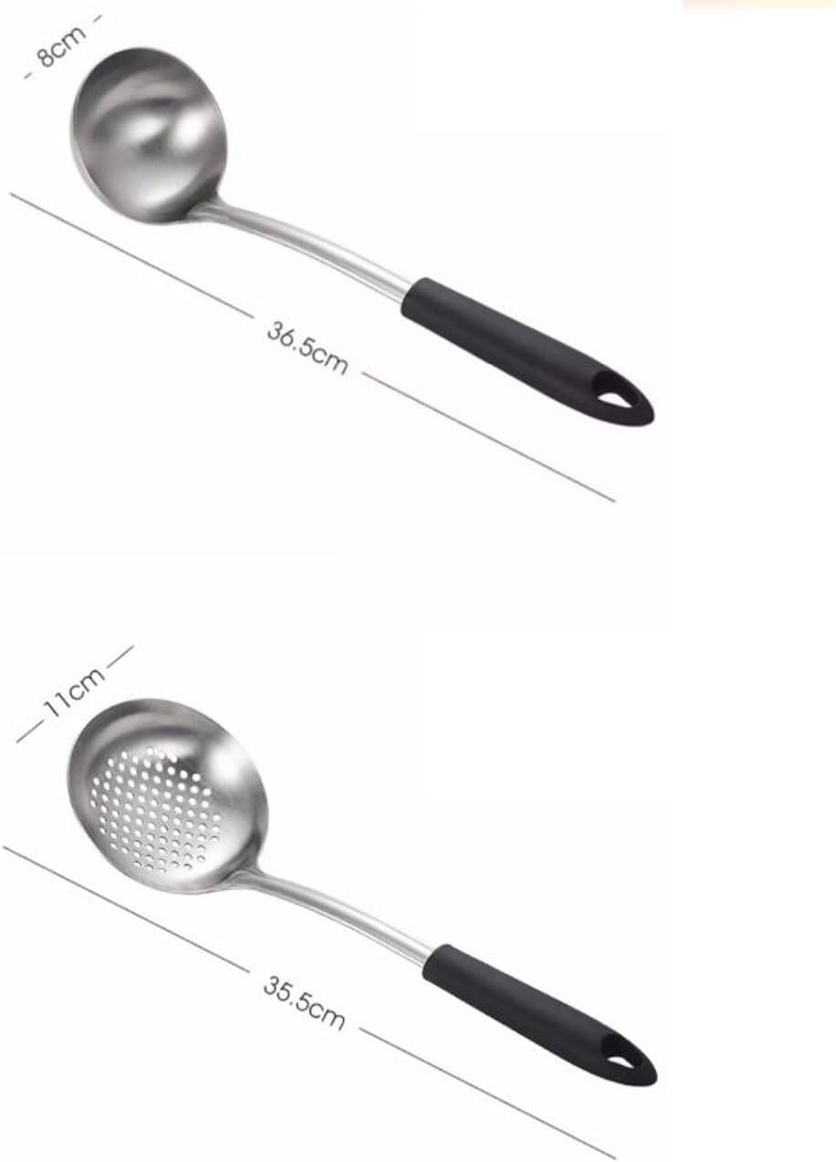 304 Stainless Steel Cooking Spoons Spatulas Utensils 6 Pieces Sets Gadgets Kitchen Cookware