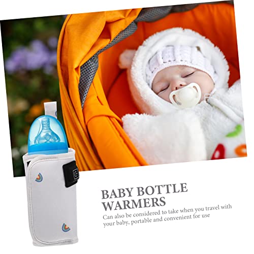 Healeved 5 Conjuntos De Tampa De Mamadeira De Bebê Isolado Aquecedor USB De Garrafa De Água Aquecedo