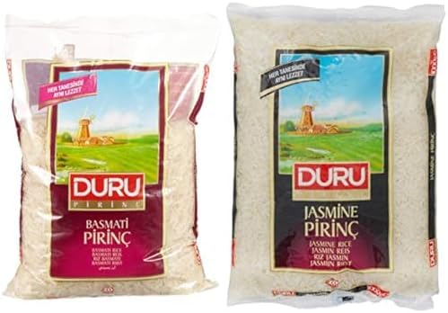 Duru Jasmine Pirinç 1000 Gr + Basmati Pirinç 1000 Gr