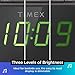 Timex Wireless Charging Alarm Clock Radio with USB Charging Port, Dual Digital Alarms, 10 FM Presets, Dimmable with Sleep Timer and Battery Backup (Model TW500)