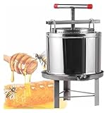 Prensa de miel versátil: prensa de panal. Ideal principalmente for granjas, colmenares, fábricas de alimentos, salones de belleza o plantas químicas. Esta prensa de miel también se puede utilizar for el procesamiento de frutas y verduras, la producción de vino o la elaboración de cerveza. La prensa de panal es una herramienta indispensable for hogares, restaurantes y colmenares.