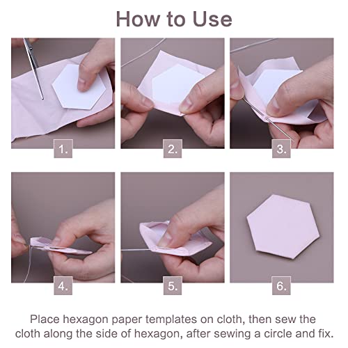 45 Pcs Fabric Jelly Rolls, Jelly Roll Fabric Strips For Quilting, 100Pcs Paper Piecing, Hexagonal Paper Piecing Template, Piecing Template #TOP7