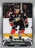 2023-24 Upper Deck Deck Parkhurst Silver Foil Leo Carlsson Rookie Card #10