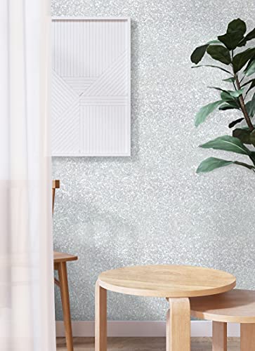 Glitter Silver Contact Paper Sparkley Silver Creative Covering Peel And Stick Wallpaper Silver Removable Self Adhesive Paper For Bedroom Diy Gift Decoration Shelf Drawer Vinyl Roll 17.7"X78.7" #TOP4