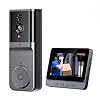 Ablink Video Doorbell with Monitor, Wireless Doorbell Camera Without WiFi, 2.4G Module Connection, No APP and Subscription Fees, Two-Way Audio, Night Vision, for Home