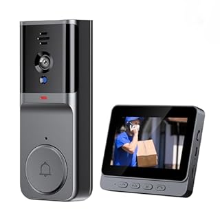 Ablink Video Doorbell with Monitor, Wireless Doorbell Camera Without WiFi, 2.4G Module Connection, No APP and Subscription Fees, Two-Way Audio, Night Vision, for Home