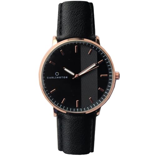 Image of Carlington Aristocrat Series Analog Watches for Men with Premium Leather Strap - CT 1070