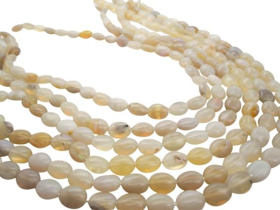 Opal Ethiopian Beads ovales : perles haut de gamme pour bijoux de luxe