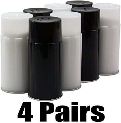 Avant Grub’s Disposable Salt & Pepper Shaker Bulk Pack: 4 Sets. Color-Coded Drop-Safe Bottles. Wholesale Pricing Used by Restaurants. Great for Weddings, Parties, Events, Celebrations & Galas. - Thumbnail 3