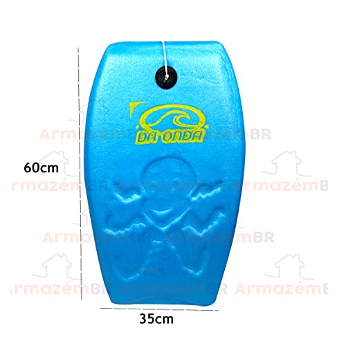 Prancha de Bodyboard 60cm Pequeno Mar Surf Amador Infantil Brinquedo Para Praia - 117 DA ONDA - Azul