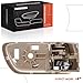 A-Premium Front or Rear Left Driver Side Interior Door Handle Compatible with Toyota Camry 2002 2003 2004 2005 2006, Beige Housing with Chrome Lever, Replace# 69206-YC030-05