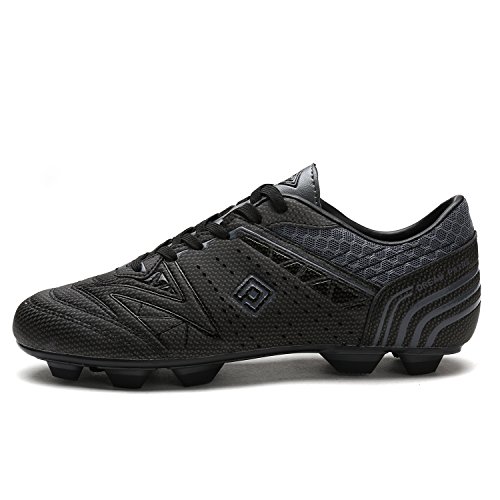Bruno Marc Dream Pairs Herren Fußballschuhe Jugen Trainingsschuhe Professionelle Stollen Spikes Cleats Outdoor Sport Football Schuhe SCHWARZ/DUNKEL/GRAU 160859-M Größe 46EU/12US - Image 4