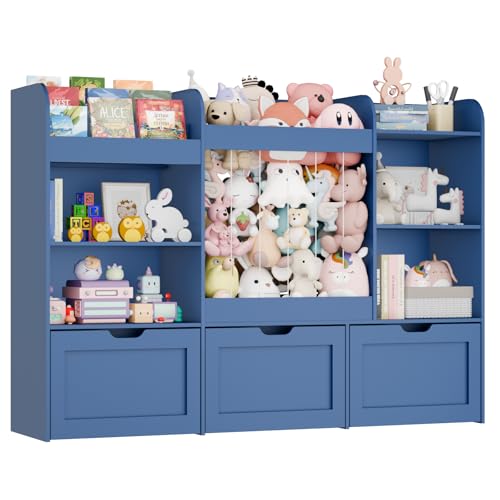 VortinT 61" W Kids Toy Organizer with Stuffed Animal Storage,
