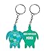 R and R Imports Costa Maya Beach Mexico Turtle Metal Keychain