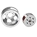 Vgoohobby Metal RC Wheel Rim Hub Compatible with WPL B1 B14 B16 B24 B36 C14 C24 C34 B36 1/16 RC Car (Silver)