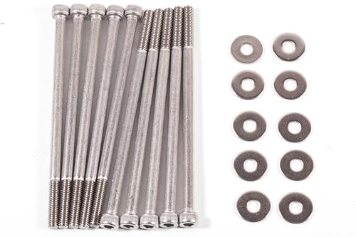 Image of for M6*1.0 Chevy Stainless Steel Ls1 Intake Manifold Bolts with 10PCS Washer Lsx Ls2 Ls3 Ls6 Camaro Corvette Gm Chevrolet GMC1997 to 2004 Fast LSX Cathedral Port MS92438 Intake Manifold Gasket