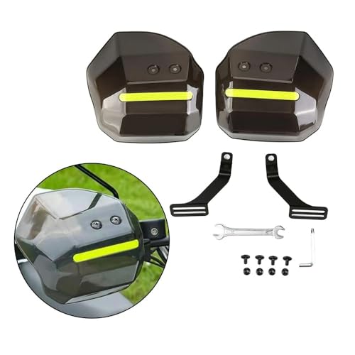 Protège-mains de moto coque rigide déviation vent et chocs