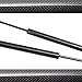 PYUBNCA 2PCS Black Carbon Fiber Rear Tailgate Dampers for Ford Kuga Escape 2020 Trunk Boot Shock Absorber Gas Struts Spring Prop Rod Bar