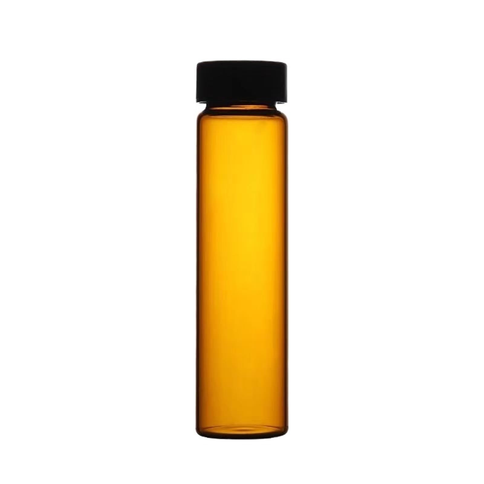 Szklana butelka laboratoryjna na odczynniki, Szklane butelki na próbki 20 szt. 3–50 ml Przezroczyste/brązowe z zakrętkami(5ml clear)